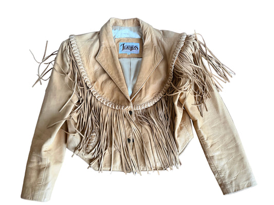Vintage Lamb Skin Fringe Jacket