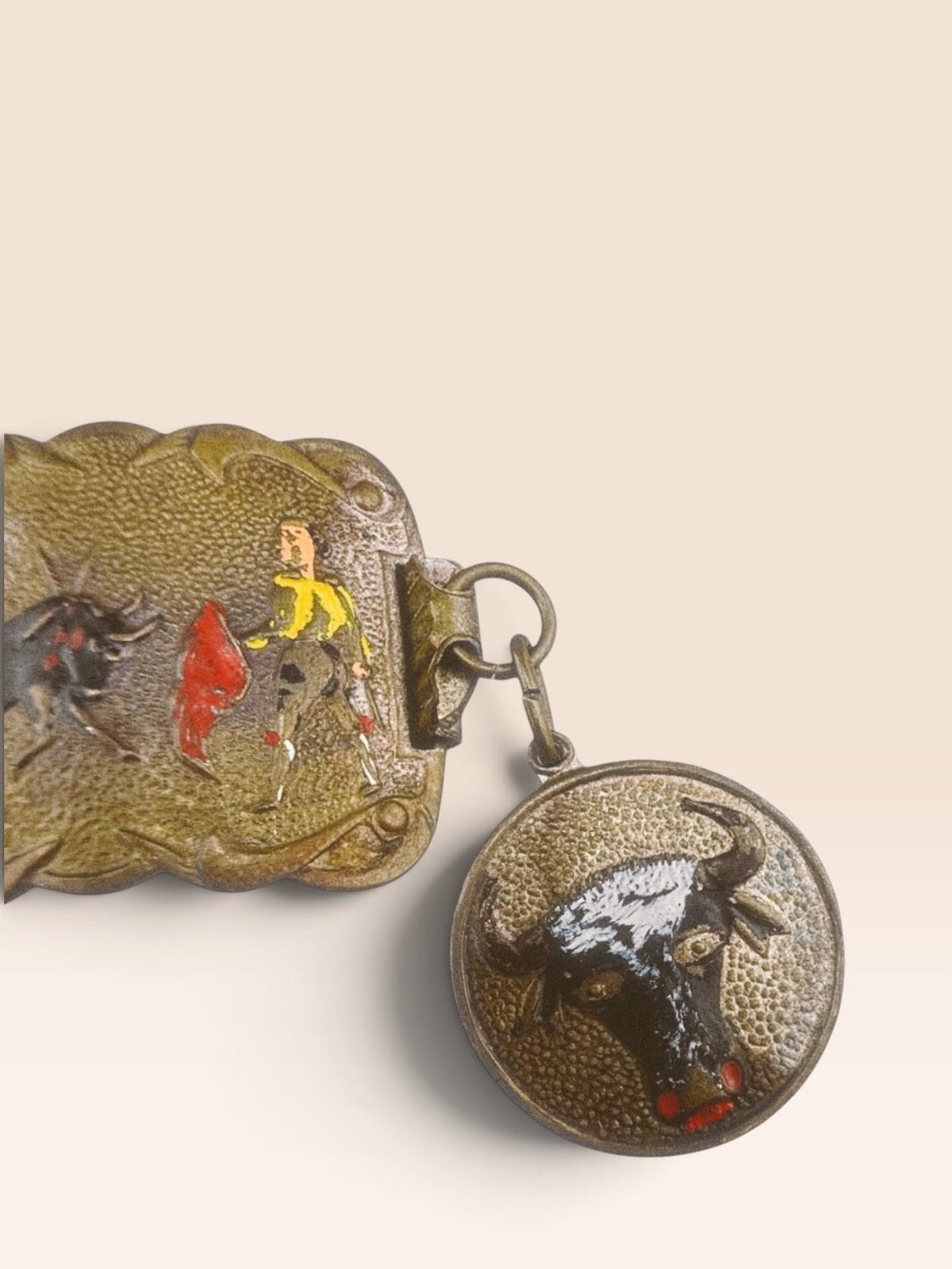 Vintage Matador Enamel Panel Bracelet