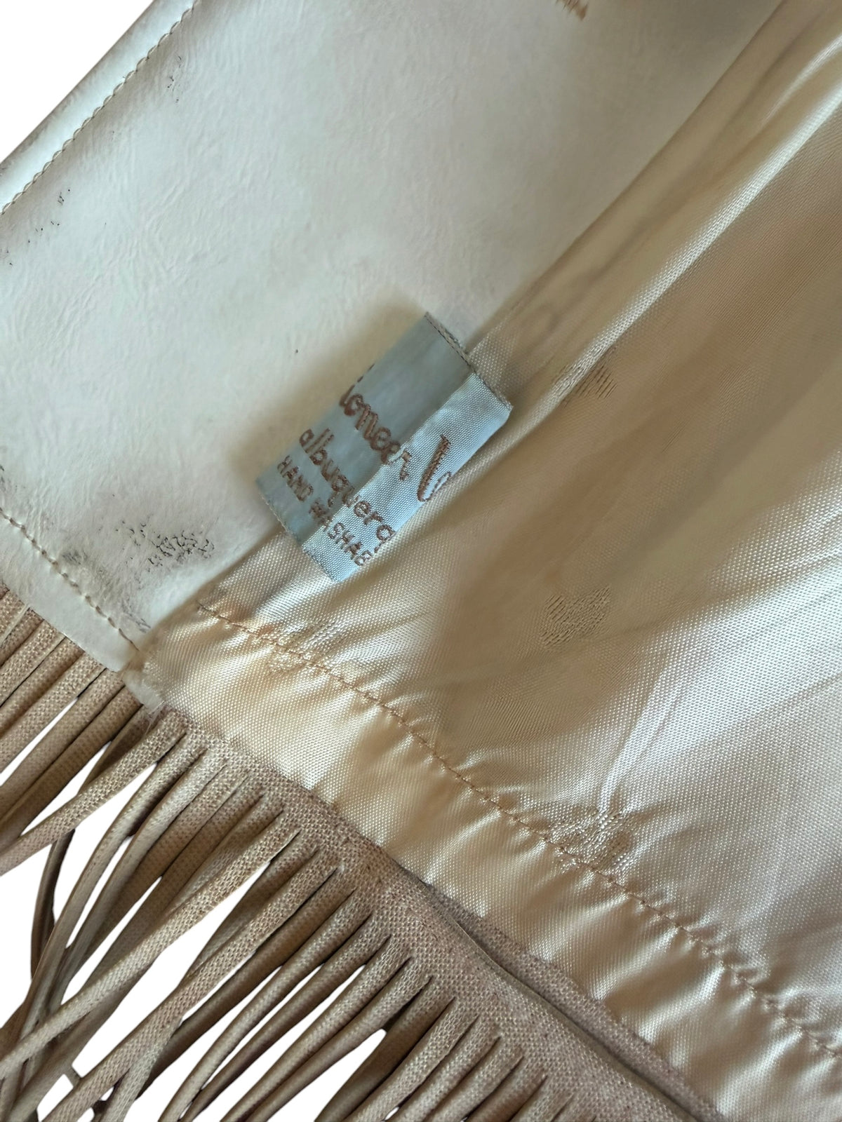 Vintage Ivory Pioneer 70s Fringe Western Jacket
