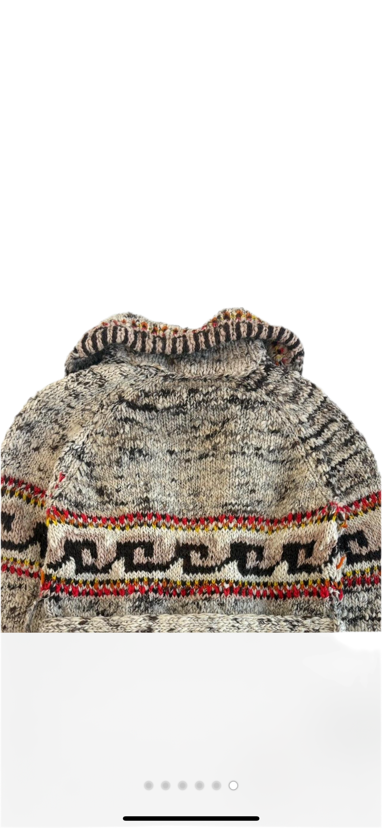 Vintage 70s Aztec Cowichan Wool Sweater