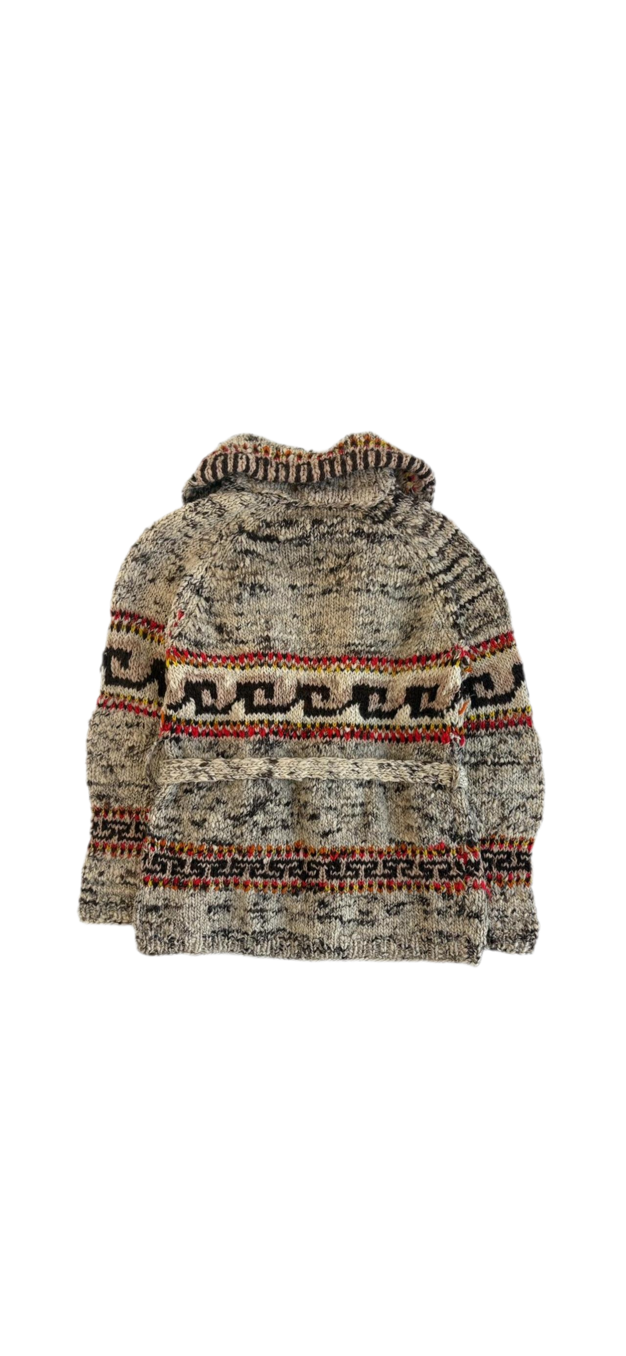 Vintage 70s Aztec Cowichan Wool Sweater