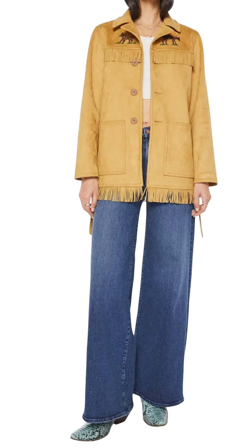 Mother Fringe Faux Jacket