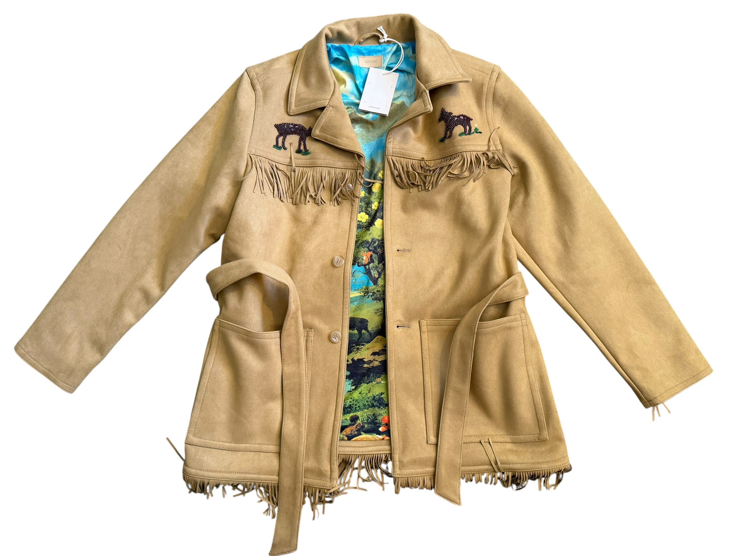 Mother Fringe Faux Jacket