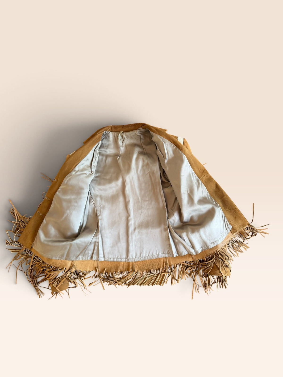 Vintage Hand-Stitched Suede Cowgirl Fringe Jacket