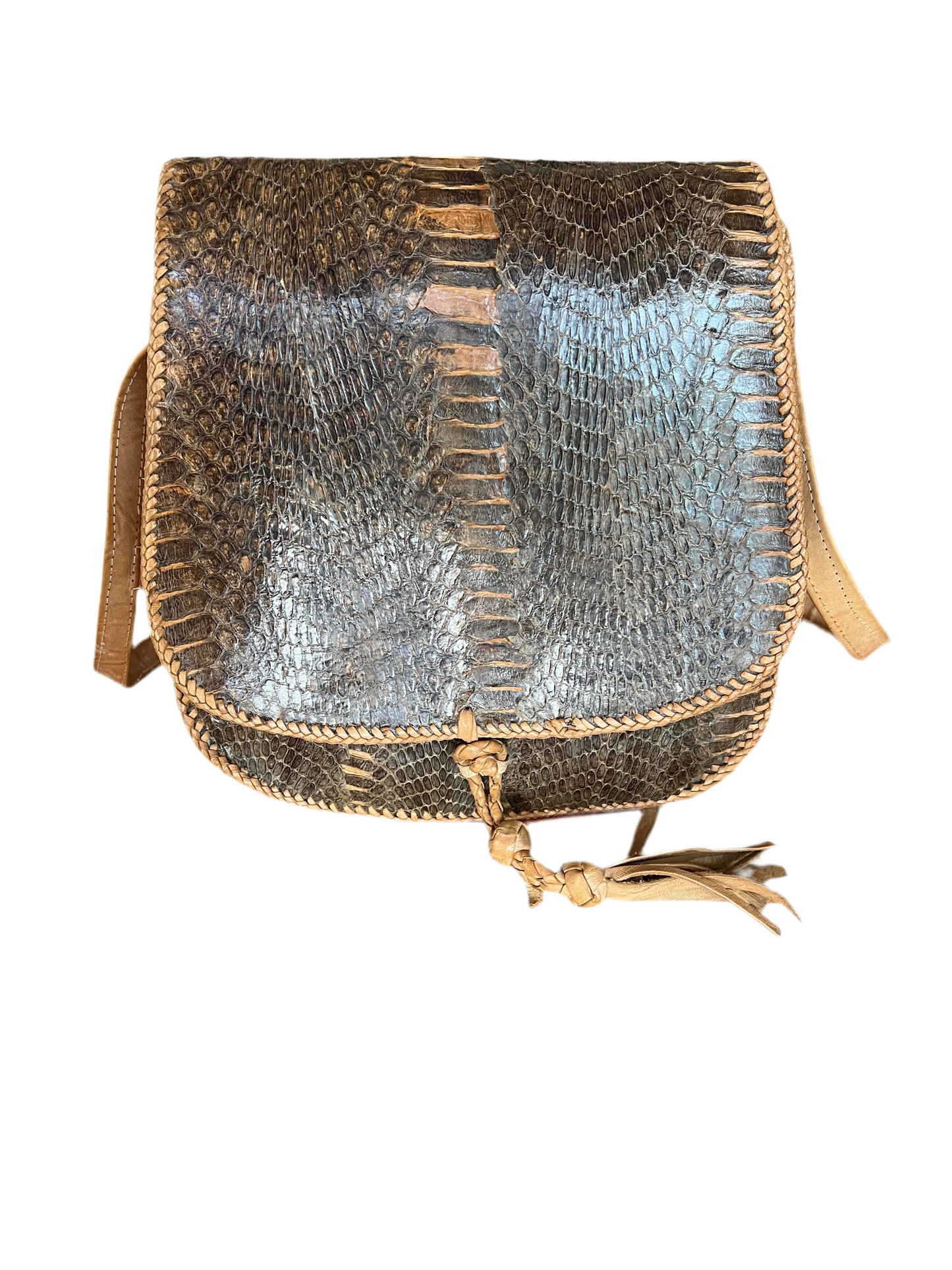 Large Snakeskin Crossbody