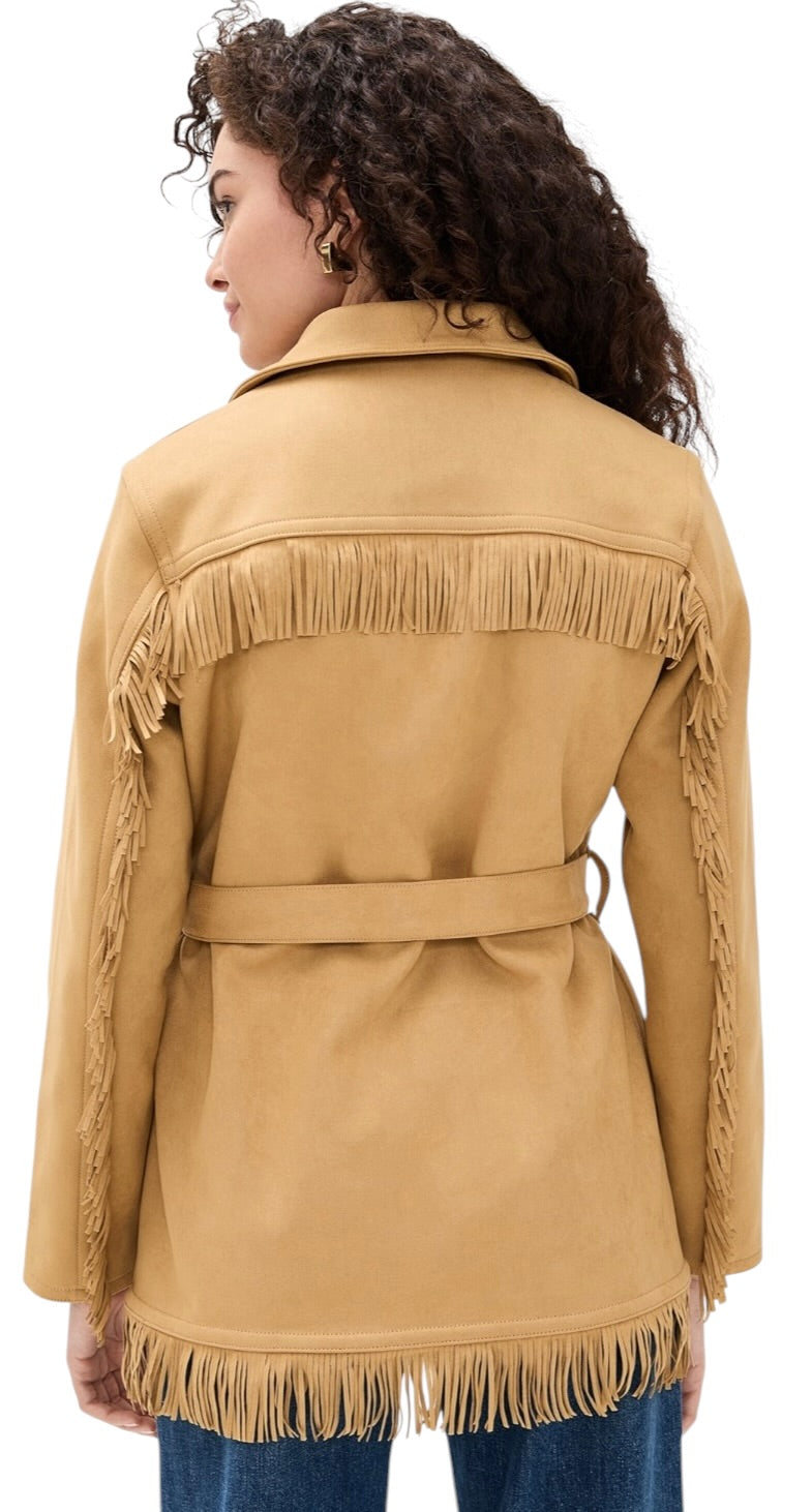 Mother Fringe Faux Jacket