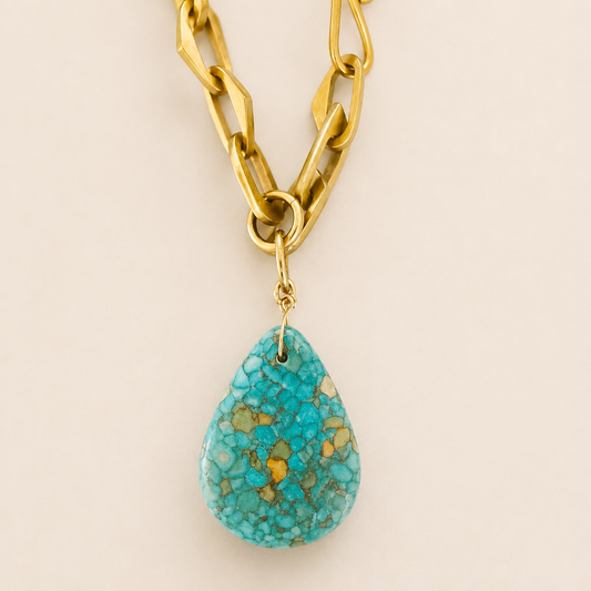 Turquoise Drop Necklace
