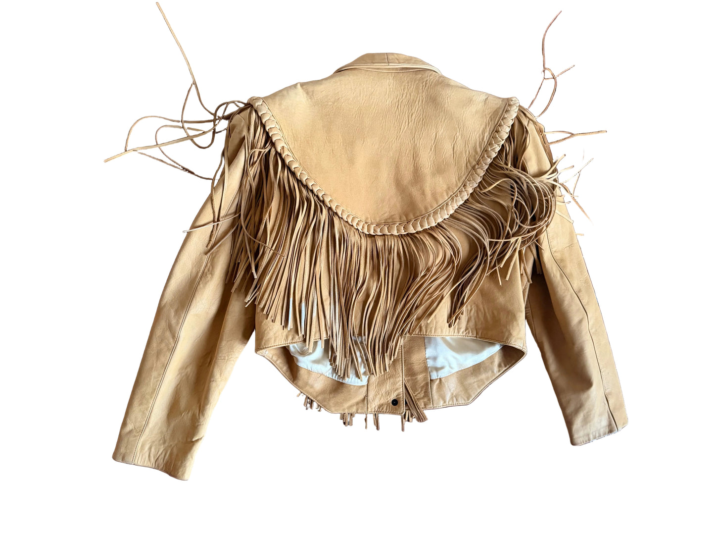 Vintage Lamb Skin Fringe Jacket