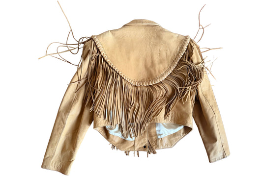 Vintage Lamb Skin Fringe Jacket
