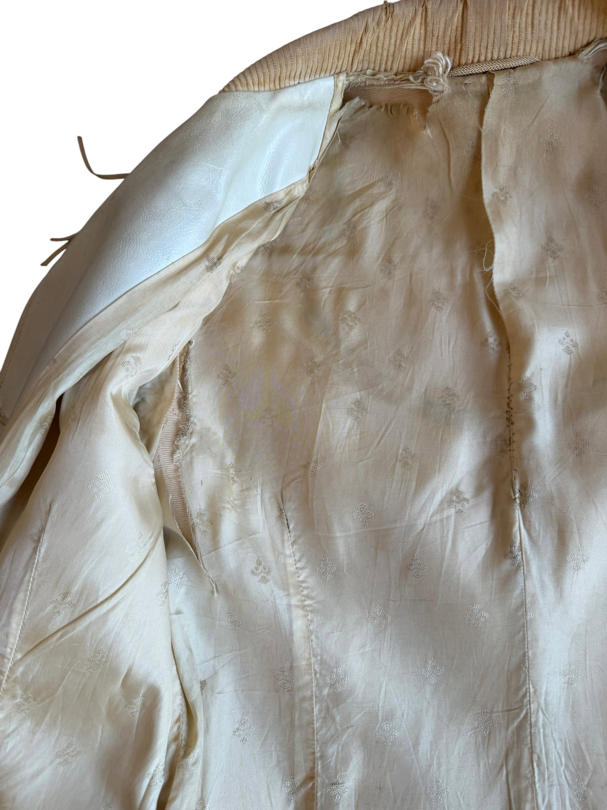Vintage Ivory Pioneer 70s Fringe Western Jacket