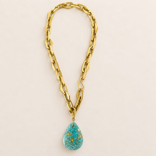 Turquoise Drop Necklace