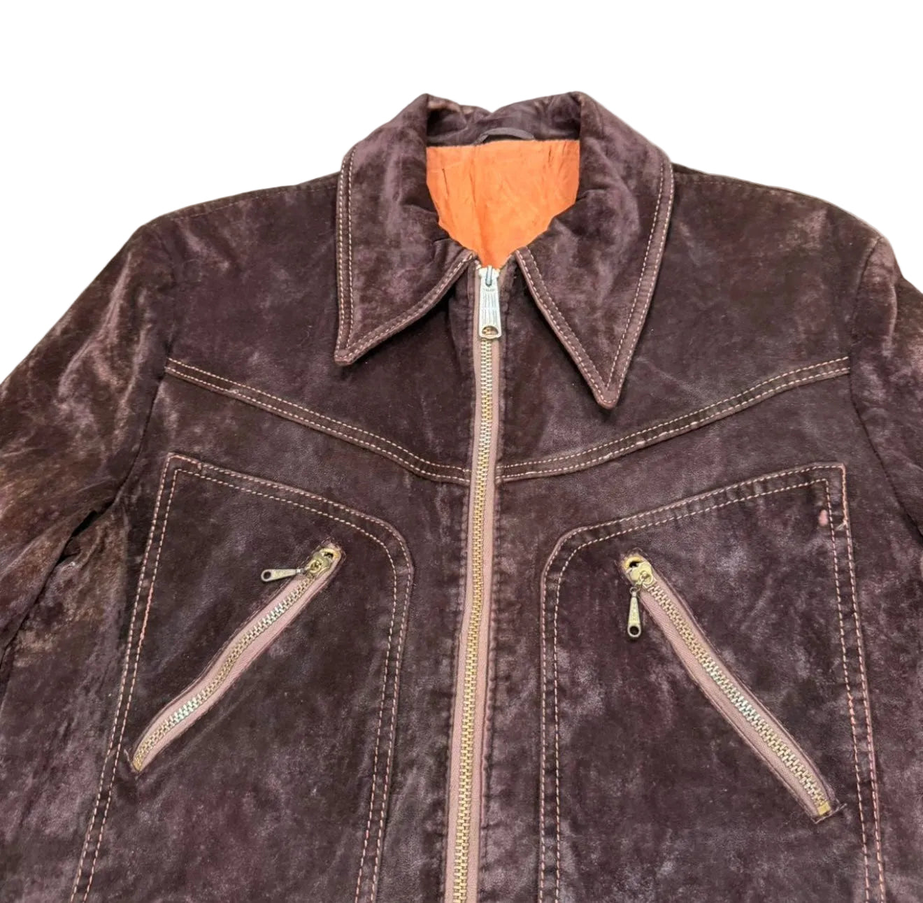 Vintage 60s Brown Suede Jacket
