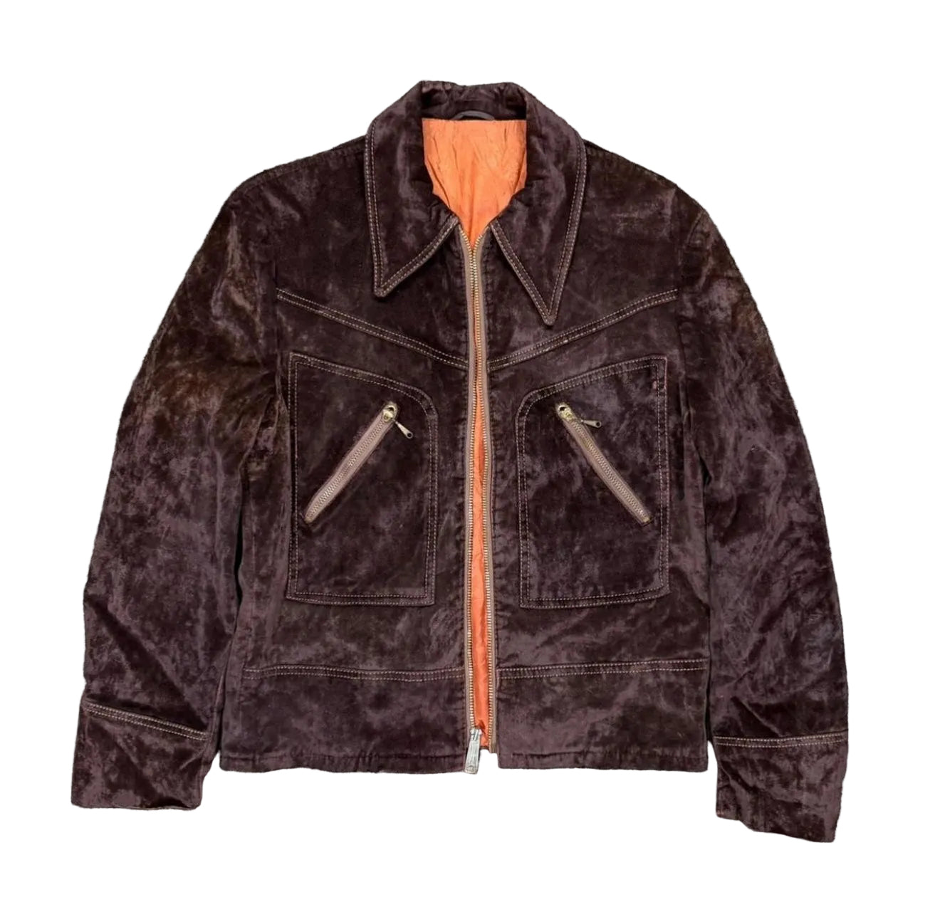 Vintage 60s Brown Suede Jacket