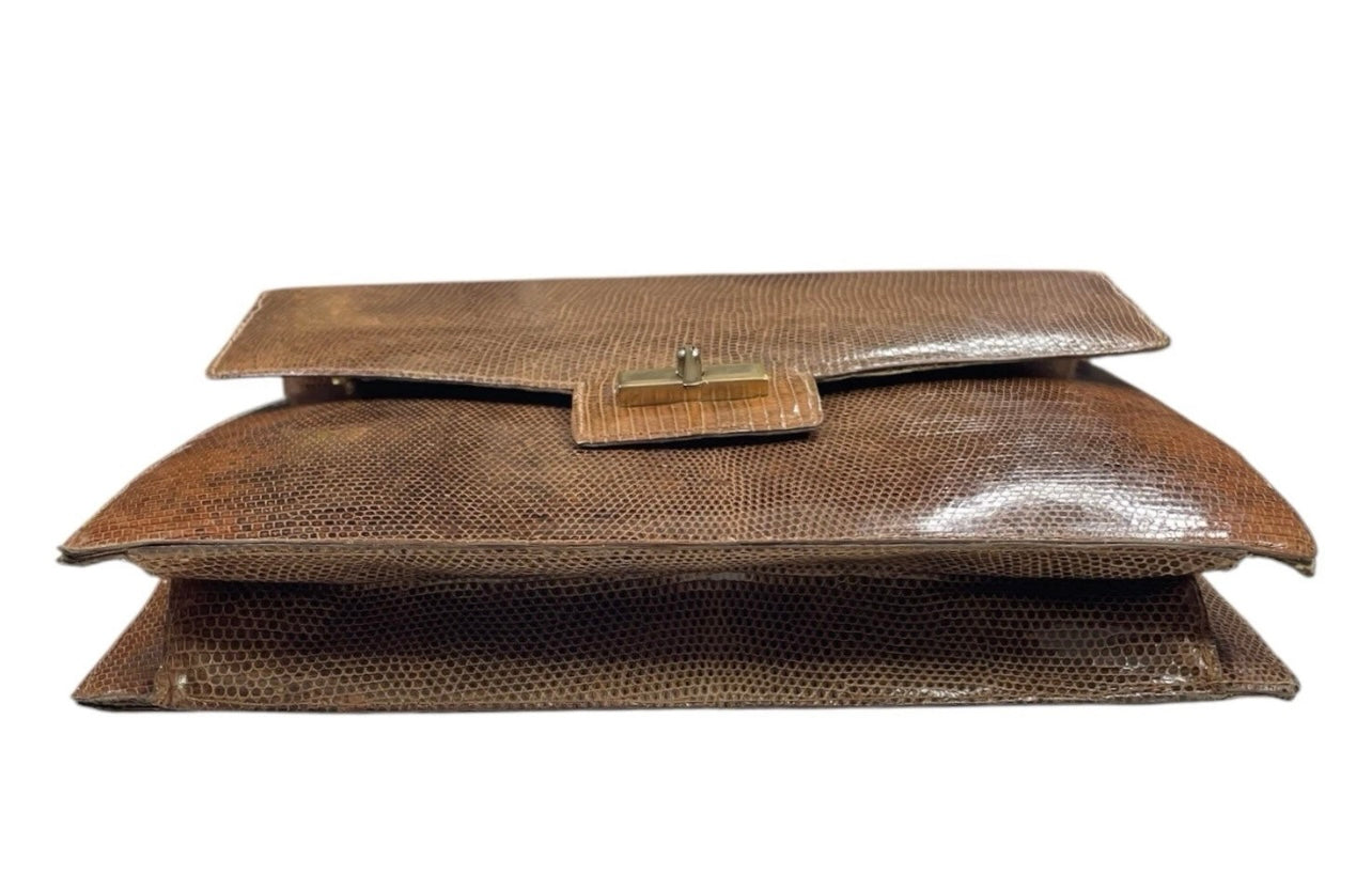 Vintage Lizard Handbag with matching coin